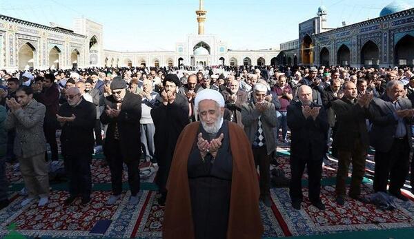 عکس نماز باران امام رضا