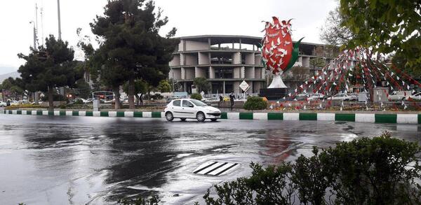 عکس بارش باران و برف