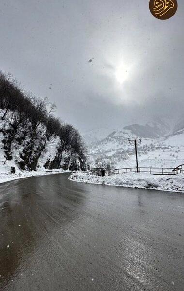 عکس بارش باران و برف