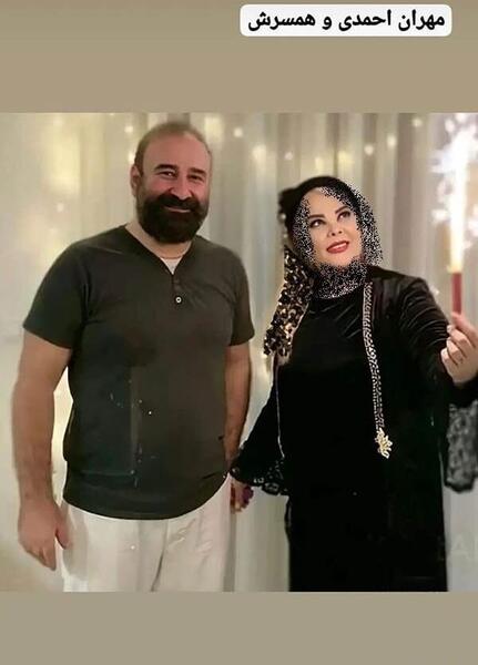 عکس واقعی باران و شوهرش