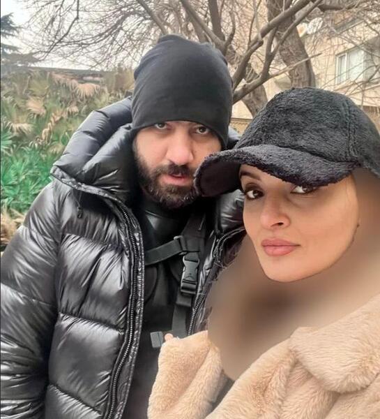 عکس واقعی باران و شوهرش
