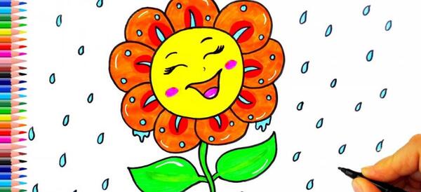 عکس نقاشی یک روز بارانی