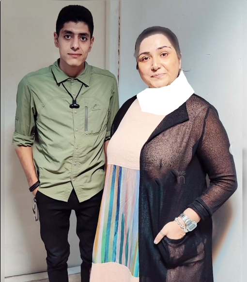 عکس باران کوثری با همسرش
