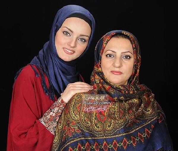 عکس آوای باران و همسرش