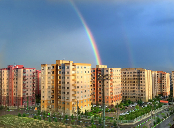 عکس باران رنگین کمانی