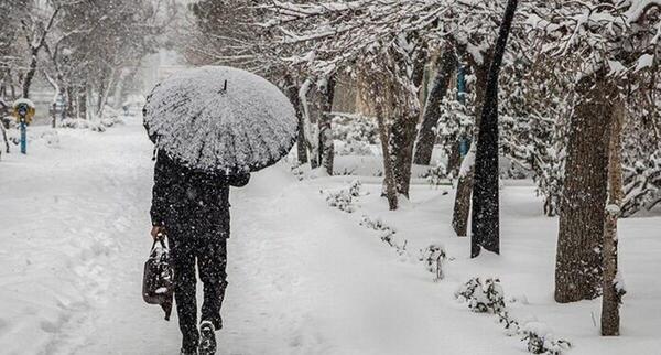 عکس باران برفی
