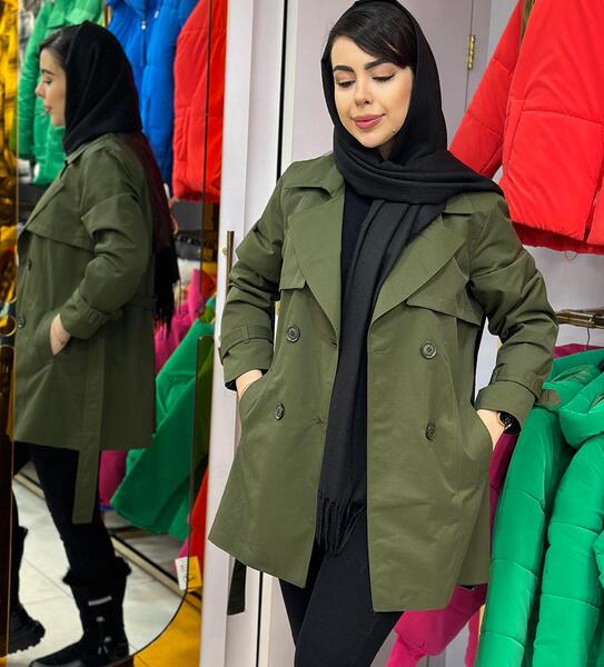 عکس لباس بارانی کوتاه