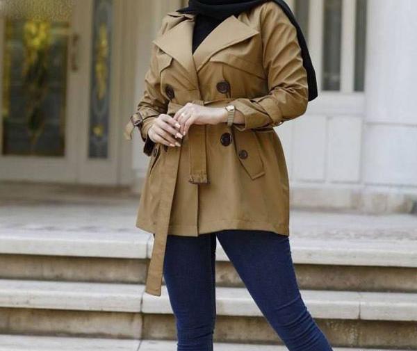 عکس لباس بارانی کوتاه