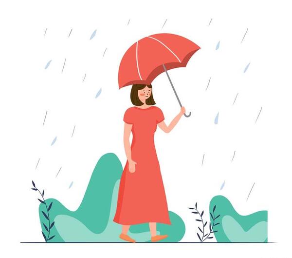 عکس بارش باران کارتونی