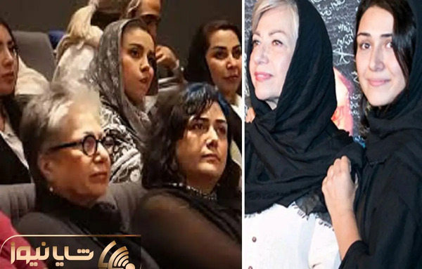 عکس بی حجاب باران کوثری در مراسم خاکسپاری