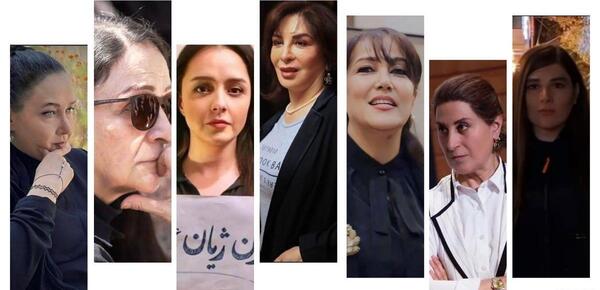 عکس بی حجاب باران کوثری در مراسم خاکسپاری