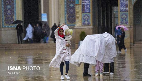 عکاسی عکس باران شیراز