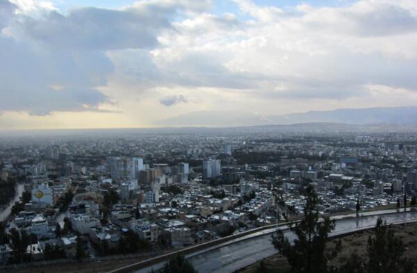 عکاسی عکس باران شیراز