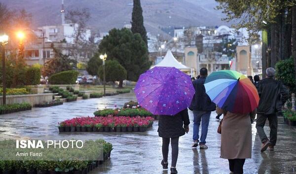 عکاسی عکس باران شیراز