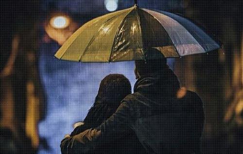 عکس عاشقانه زیر باران جدید