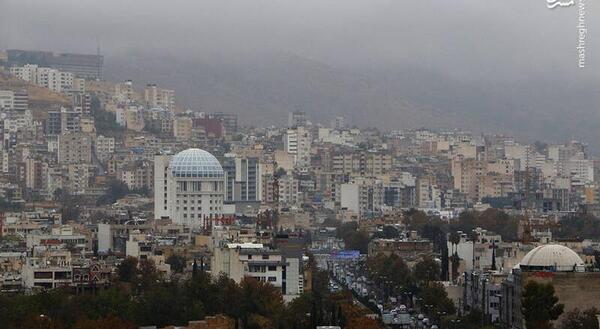 عکس باران در شیراز