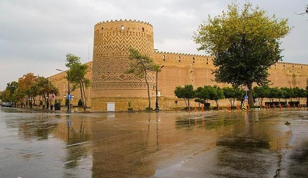 عکس باران در شیراز