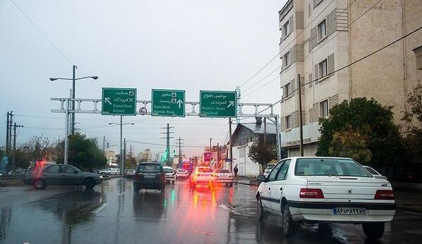 عکس باران در شیراز
