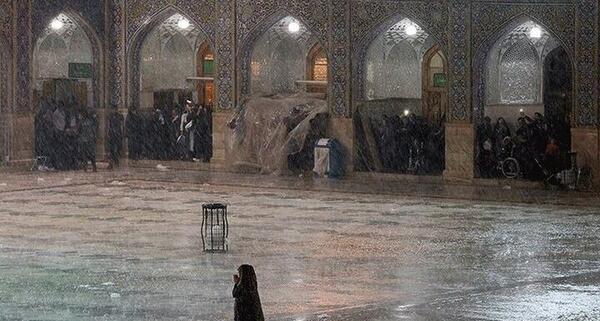 عکس باران شدید تگرگ