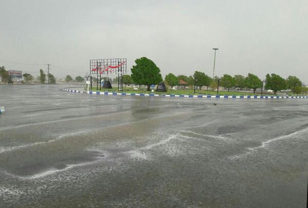 عکس باران شدید تگرگ