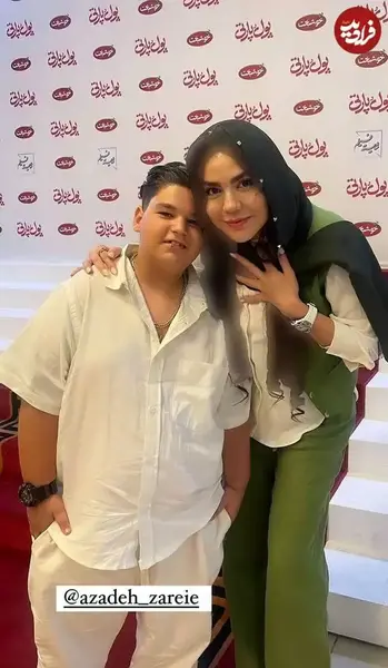 عکس کودکی باران ریاحی