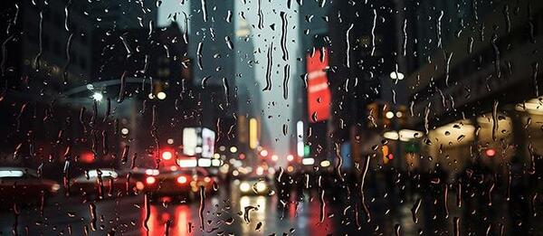دانلود عکس باران روی شیشه