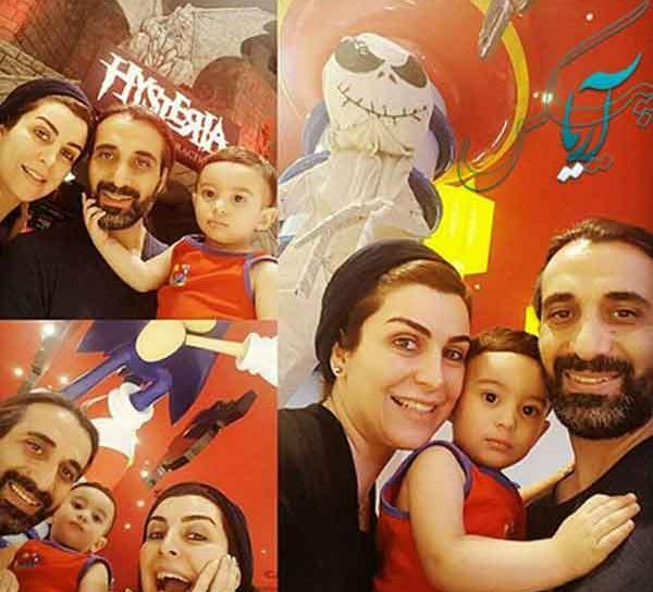 عکس مرتضی خلیلی و باران خوش اندام