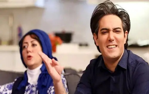عکس مرتضی خلیلی و باران خوش اندام