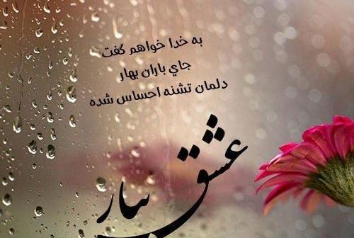 عکس زیبای باران بهاری