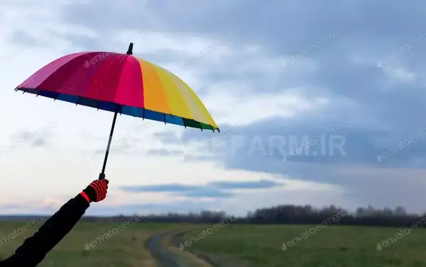 عکس چتری باران