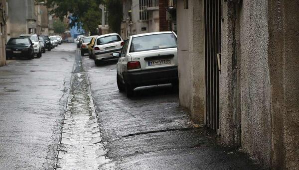 عکس باران در تهران