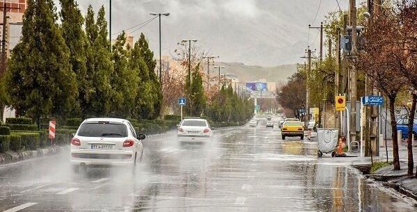 عکس باران در تهران