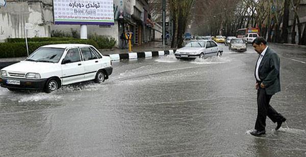 عکس باران در تهران