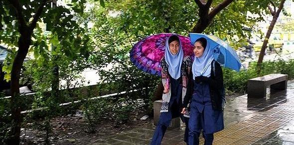 عکس باران در تهران