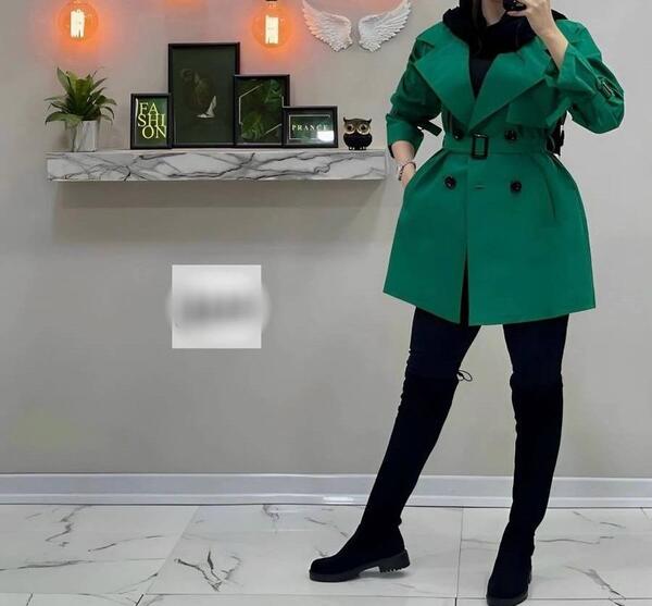 عکس بارانی دخترانه کوتاه