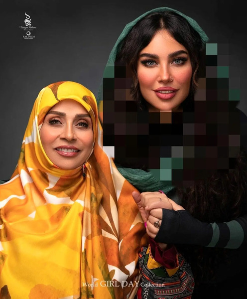 عکس جدید بهاره رهنما با مادرش