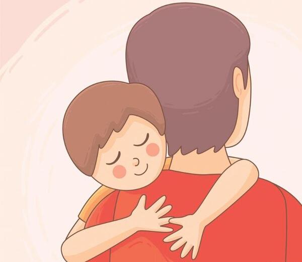 عکس بابا نقاشی کودکانه