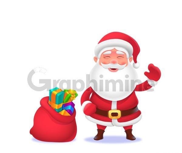 عکس کارتونی بابا نوئل