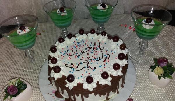 عکس کیک تولد بابا جونم تولدت مبارک