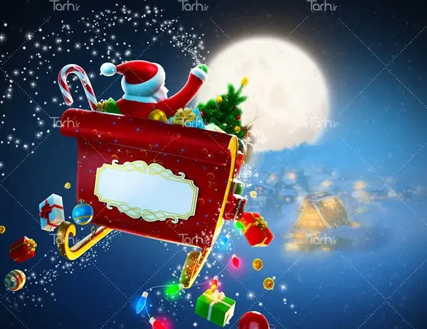 عکس سورتمه بابا برفی