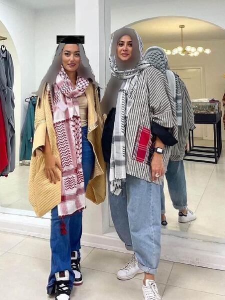عکس آزاده صمدی با ساپورت