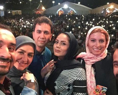عکس آزاده زارعی و پدرش