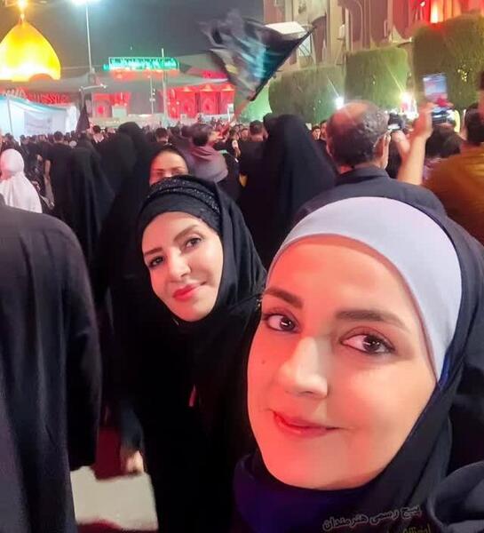 نرگس رنگين عکسهای آزاده آل ایوب وهمسرش