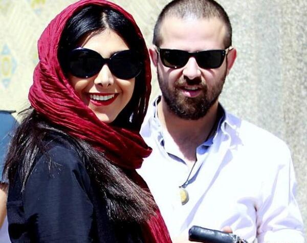 عکس آزاده صمدی با کلاه