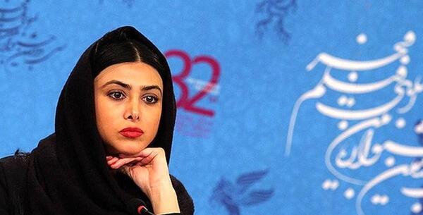 عکس آزاده صمدی با کلاه
