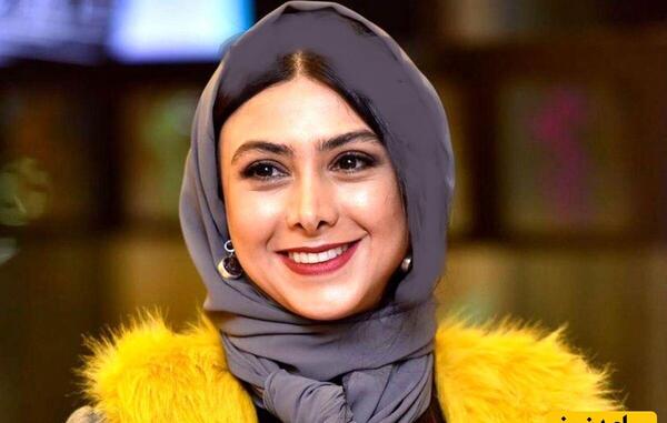عکس آزاده صمدی با کلاه