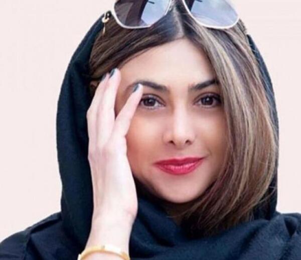 عکس آزاده صمدی با کلاه