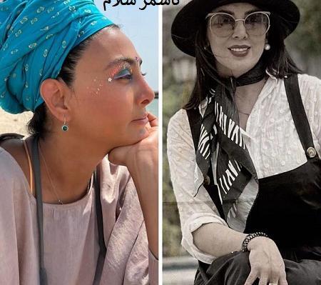 عکس آزاده صمدی بعد از کشف حجاب