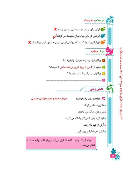 عکس آرش کمانگیر کلاس چهارم