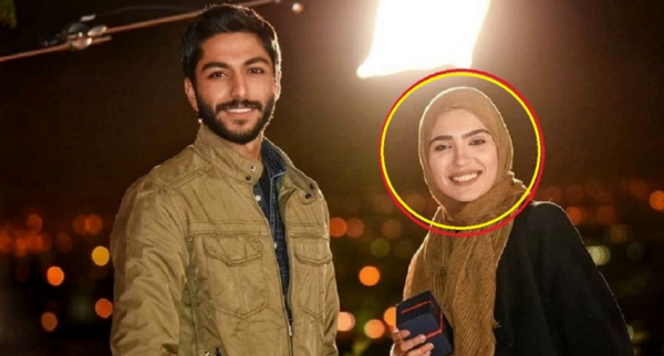 عکس آرزو صادقی و برادرش